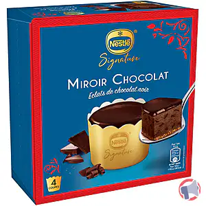 Rappel produit Desserts Individuels Nestle Signature Miroir Chocolat x4 Nestlé signature