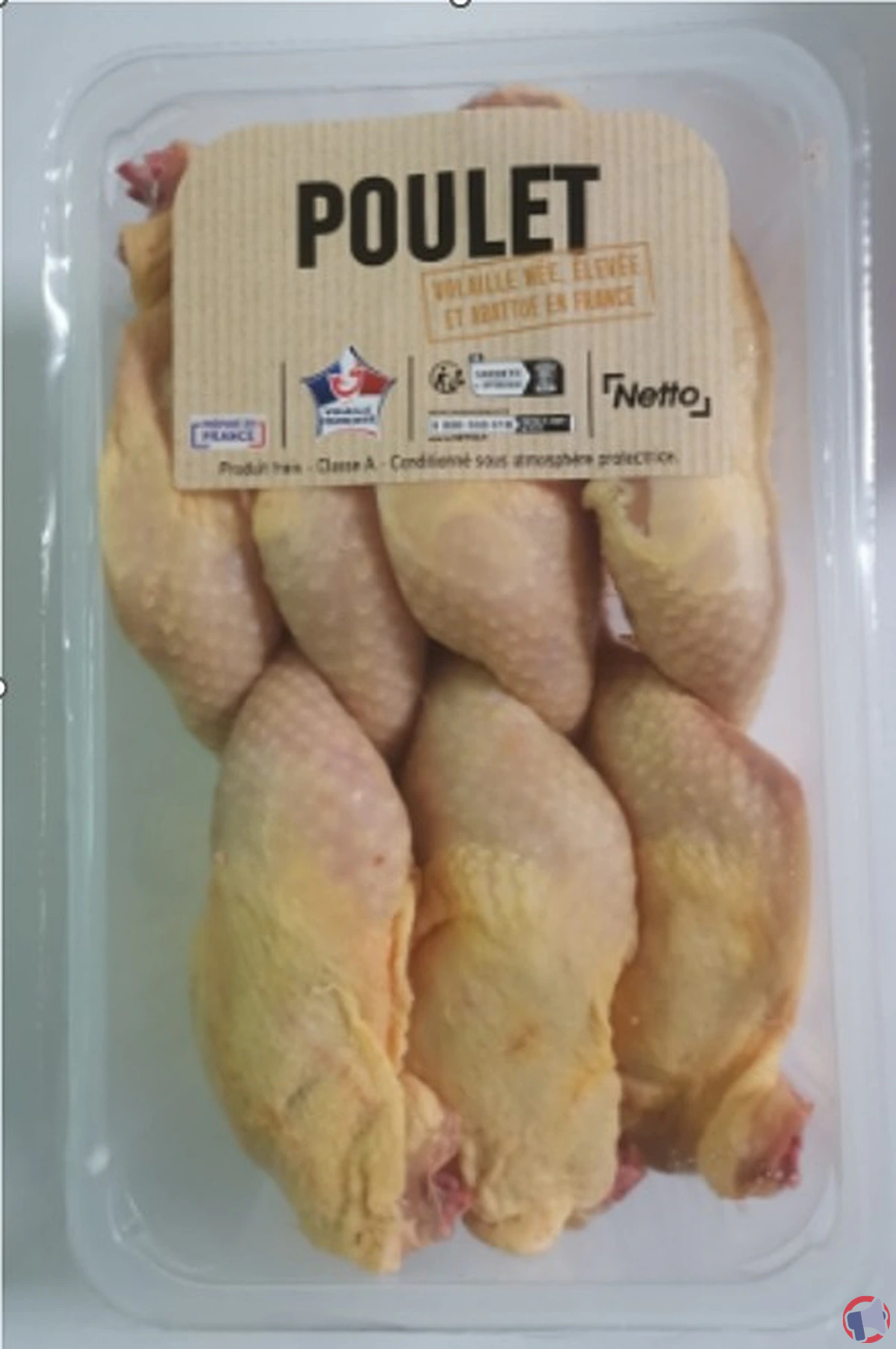 Rappel de cuisses de poulet de la marque Netto pour cause de listeria