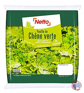 Rappel produit Feuille de chêne verte 125g NETTO