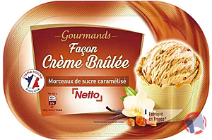 Rappel produit NETTO 0.9L CREME BRULEE NETTO