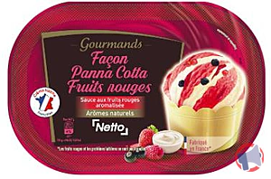 Rappel produit NETTO 0.9L PANNA COTTA FRUITS ROUGES NETTO