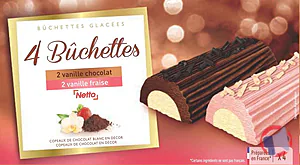 Rappel produit NETTO BUCHETTES VANILLE/CHOCOLAT VANILLE/FRAISE X4 NETTO