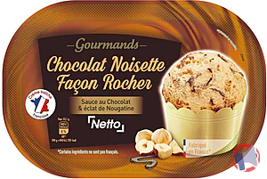 Rappel produit NETTO CHOCOLAT NOISETTE FACON ROCHER 0.9L NETTO