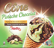 Rappel produit NETTO CONE 6x120mL CHOCOLAT PISTACHE NETTO (photo numéro 1)