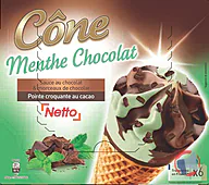 Rappel produit NETTO CONE 6x120mL MENTHE CHOCOLAT NETTO (photo numéro 1)