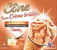 Rappel produit NETTO CONE CREME BRULEE 6x120mL NETTO (photo numéro 1)