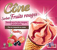 Rappel produit NETTO CONE FRUITS ROUGES 6x120mL NETTO (photo numéro 1)