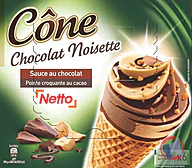 Rappel produit NETTO CONE GOURMAND 6x110mL CHOCOLAT NOISETTE NETTO (photo numéro 1)