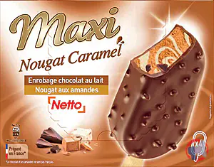 Rappel produit NETTO MAXI BATONNET 4x100mL NOUGAT CARAMEL NETTO