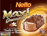 Rappel produit NETTO MAXI BATONNET 4x100mL VANILLE CARAMEL NETTO (photo numéro 1)