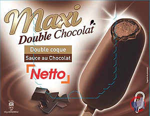 Rappel produit NETTO MAXI BATONNET DOUBLES CHOCOLAT 4x110mL NETTO