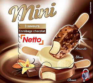 Rappel produit NETTO MINI BATONNET 6x60mL PANACHE VANILLE NETTO