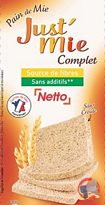 Rappel produit PAIN DE MIE NETTO