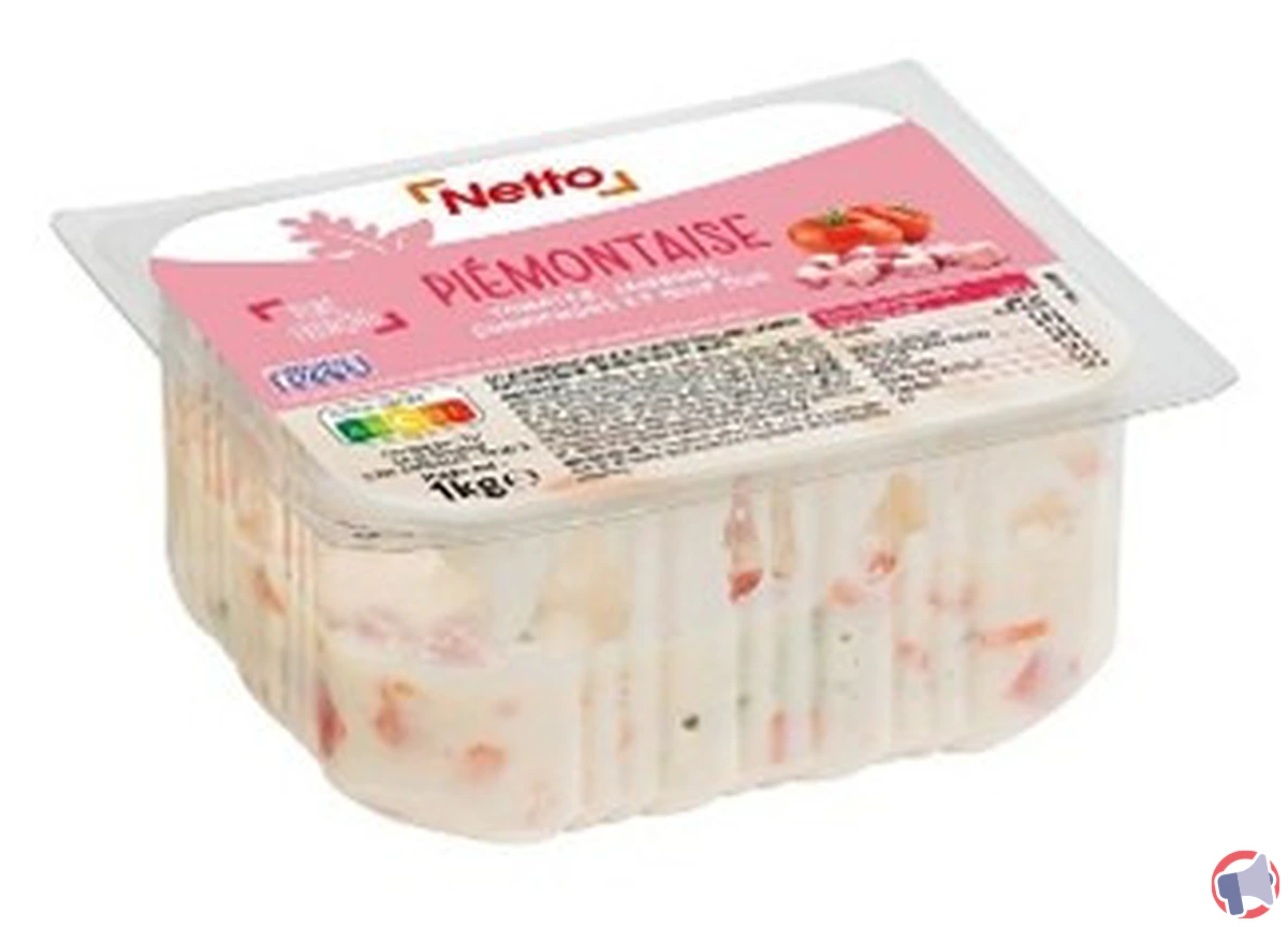 Rappel produit : salade piémontaise netto (500 g à 1 kg) — que faire