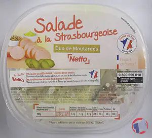 Rappel produit SALADE A LA STRASBOURGEOISE NETTO