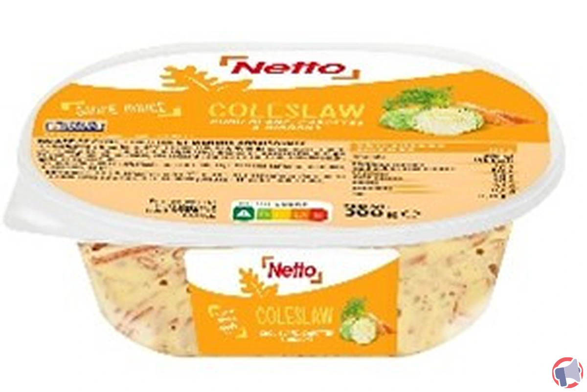 Rappel de nett’o coleslaw 300 g : ne consommez pas ce produit