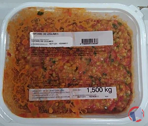 Rappel produit Tartare de légumes – 1,5 kg Neutre
