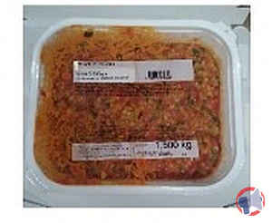 Rappel produit Tartare de légumes Mix Buffet 1,5kg Museau de porc tranche 2.5 kg Marinade gambas a l’escabèche 1,5kg neutre