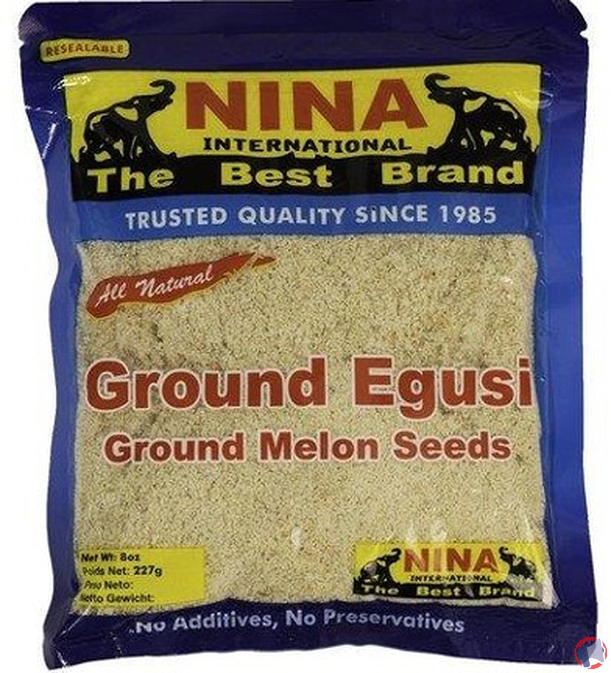 Rappel de produit : Ground Egusi de la marque Nina pour teneur excessive en aflatoxines