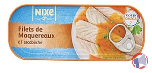 Rappel produit Filets de maquereaux à l'escabèche Nixe