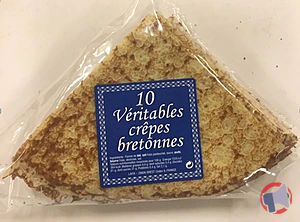 Rappel produit 10 Véritables crêpes bretonnes - Diffusion France Métropolitaine No Name