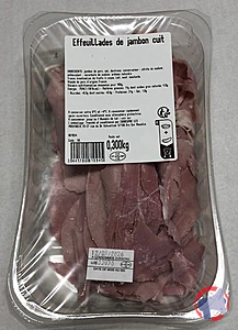 Rappel produit Effeuillade de jambon cuit NO NAME