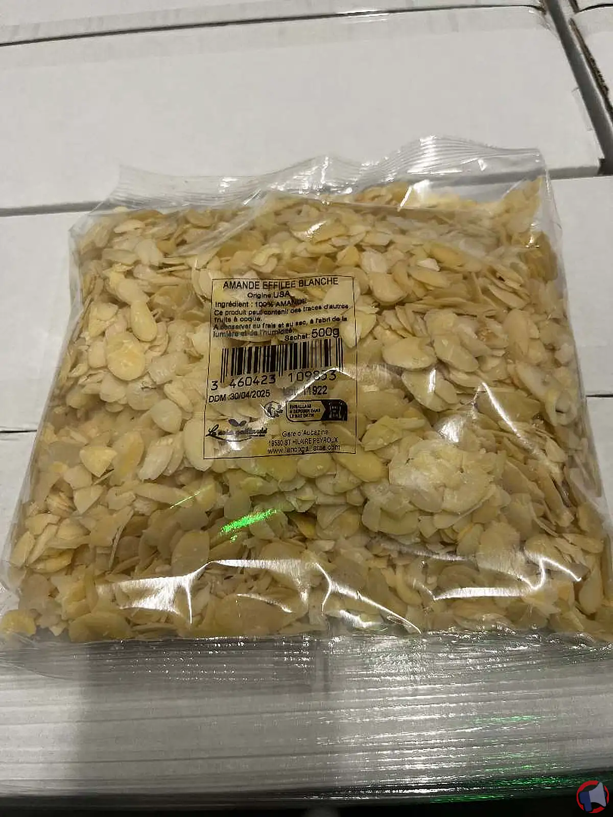 Rappel de produit : Amande effilée blanche de la marque La Noix Gaillarde