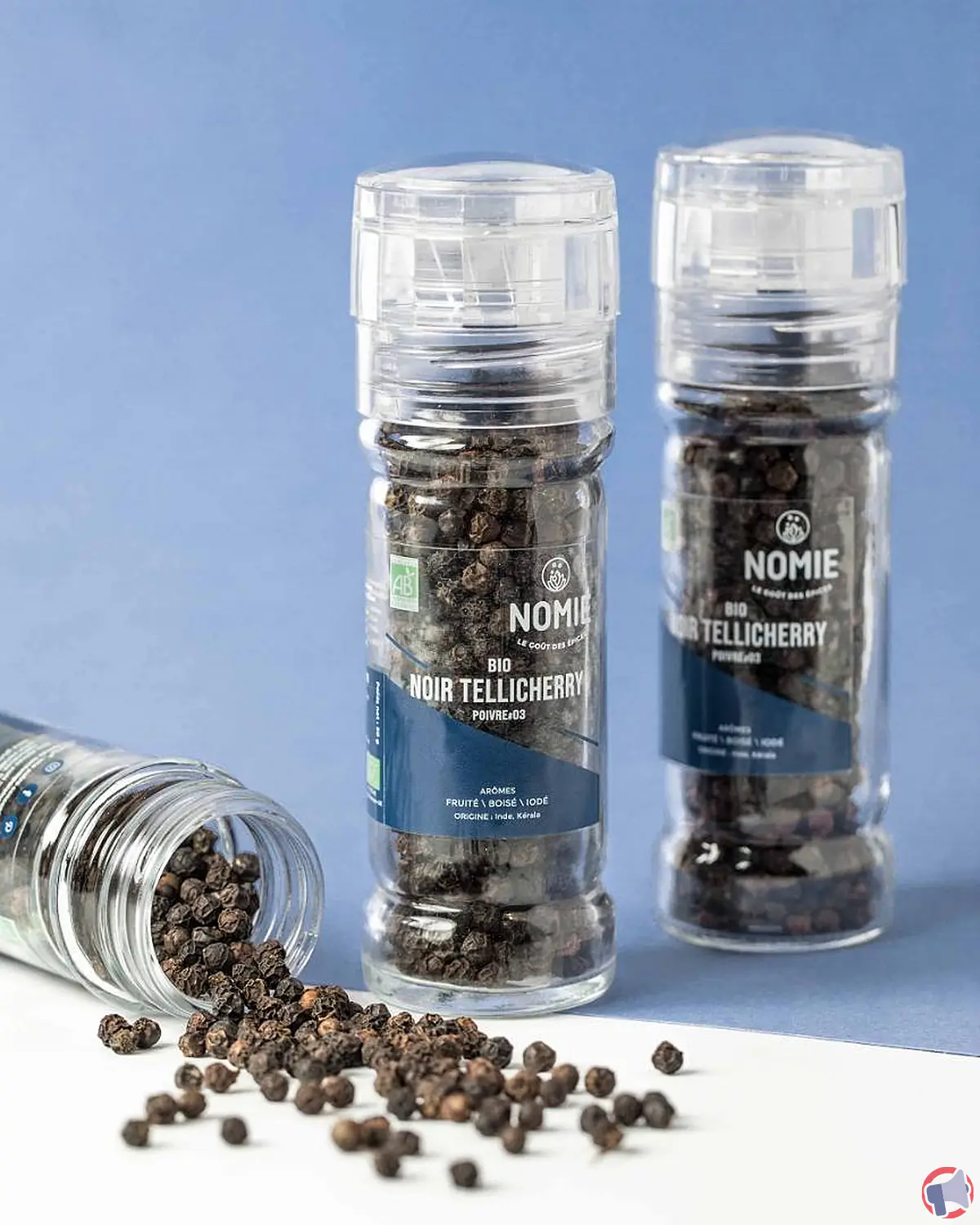 Rappel produit : Poivre Noir Tellicherry BIO de la marque Nomie