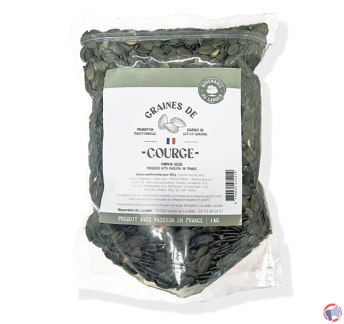 Rappel : graines de courge « noyerai(s) lander » (graines)
