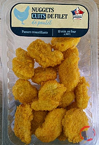 Rappel produit Nuggets de poulet cuit 300g