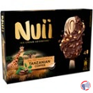 Rappel produit 4 batonnets beurre de cacahuete et sirop d'érable ; 4 batonnets café chocolat noir et noisettes salées;4 batonnets caramel chocolat blanc texan pecan ;4 batonnets mangue et noix de coco, chocolat blanc Nuii