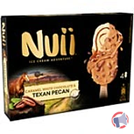 Rappel produit 4 batonnets beurre de cacahuete et sirop d'érable ; 4 batonnets café chocolat noir et noisettes salées;4 batonnets caramel chocolat blanc texan pecan ;4 batonnets mangue et noix de coco, chocolat blanc Nuii (photo numéro 3)