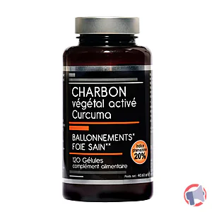 Rappel produit CHARBON végétal activé Curcuma gélules Nutrivie