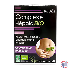 Rappel produit Complexe Hépato BIO 30 comprimés Nutrivie