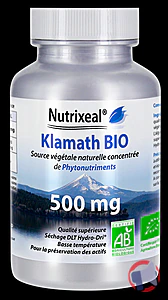 Rappel produit Klamath BIO 500 mg Nutrixeal