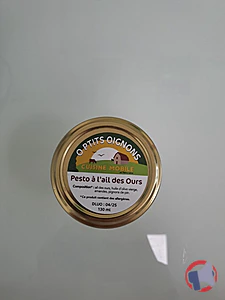 Rappel produit PESTO A L'AIL DES OURS O PTITS OIGNONS - cuisine mobile par thierry Leloup