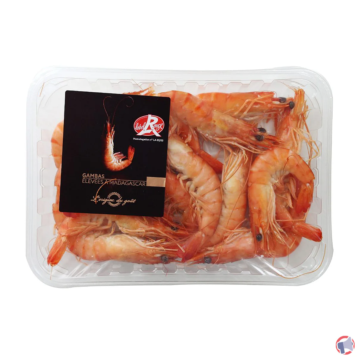 Rappel produit crevette cuite label rouge - détection de listéria