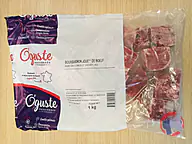 Rappel produit BOURGUIGNON JOUE*** DE BOEUF 60/80g SACHET 1KG, CONGELE O'GUSTE (photo numéro 1)