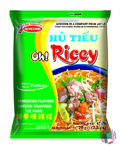 Rappel produit Vermicelle instantanées de riz 70g Oh ricey Oh Ricey