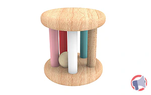 Rappel produit OTF MONTESSORI HOCHET EN BOIS ONE TWO FUN
