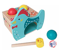 Rappel produit OTF POULE EN BOIS FSC A FRAPPER + MARTEAU ONE TWO FUN (photo numéro 1)