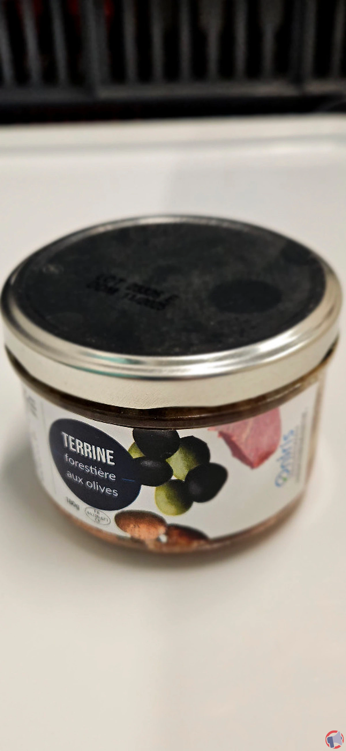 Rappel de produit : terrine de campagne oniris en verrine de 180g