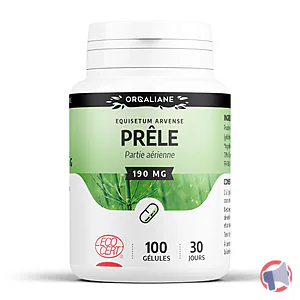 Rappel produit Gélules de Prêle Ecocert 190mg Orgaliane