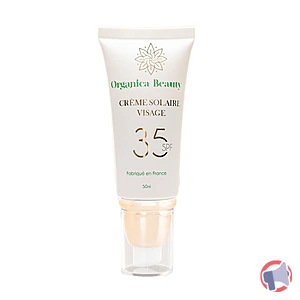 Rappel produit Crème solaire visage SPF 35 Organica Beauty
