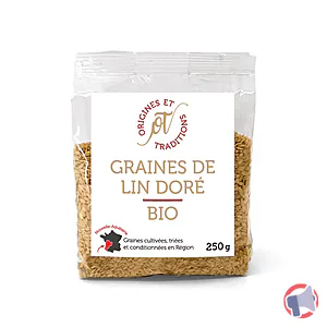 Rappel produit Graines de LIN DORE BIO en sachets de 250g Origines et Traditions