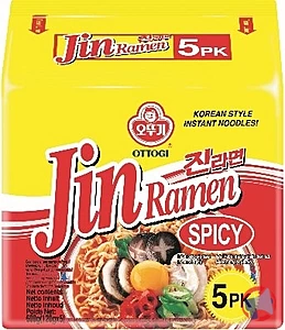 Rappel produit NOUILLES INSTANTANNEES JIN RAMEN PIQUANTES 8*5*120G - OTTOGI OTTOGI