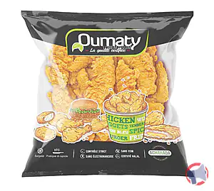 Rappel produit TENDERS POULET EPICES STRIPS OUMATY (2,5KGx4) 10KG OUMATY