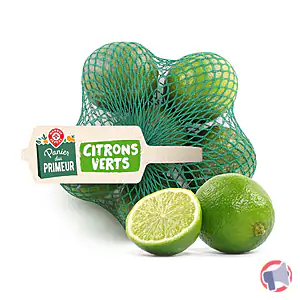 Rappel produit CITRONS VERTS LIME 500 G - Variété : TAHITI - Origine : BRÉSIL PANIER DU PRIMEUR