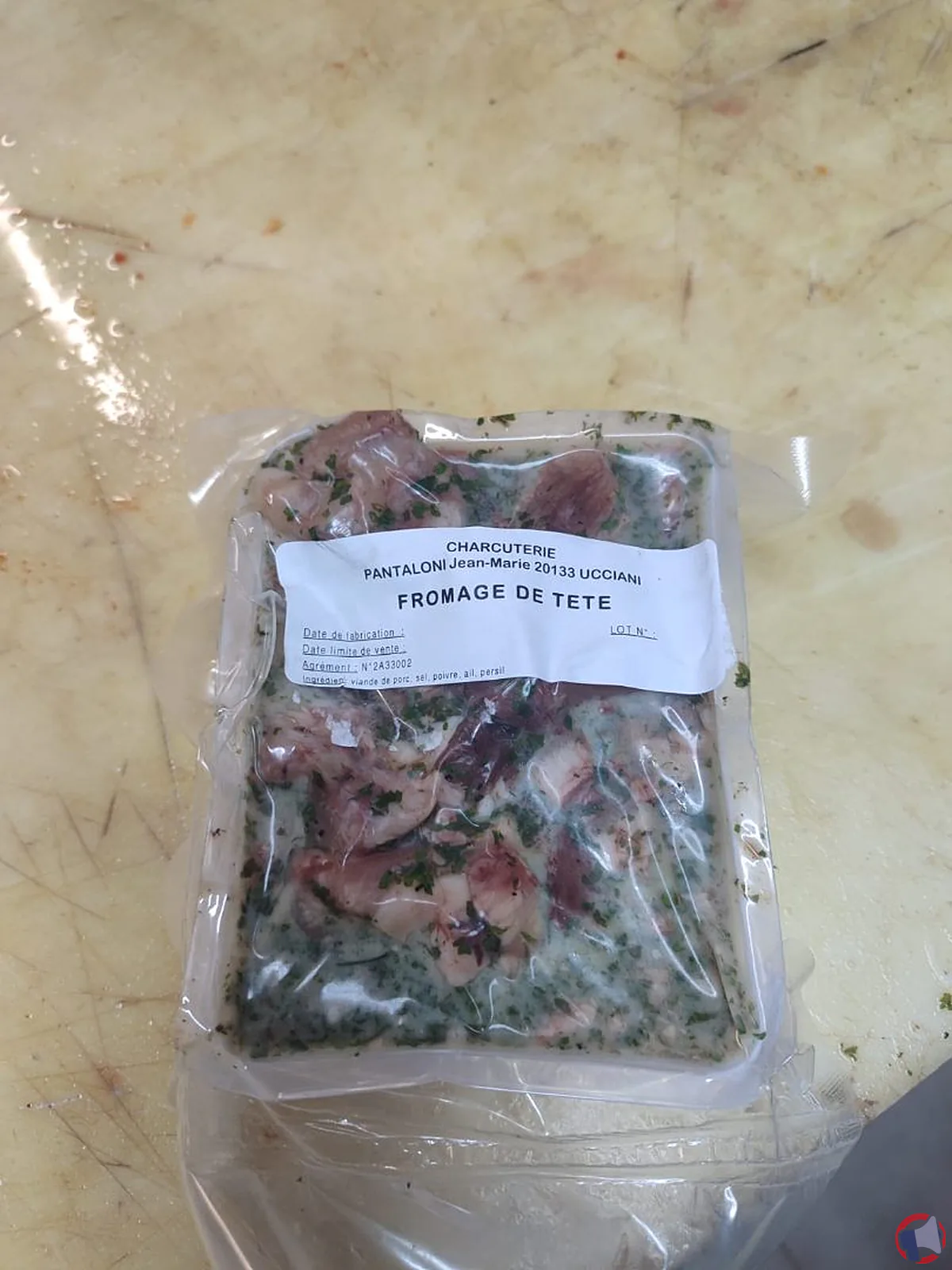 Rappel de produit : Fromage de tête de la marque Pantaloni Jean Marie pour risque de listeria