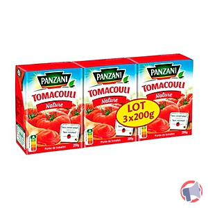 Rappel produit TOMACOULI NATURE 3*200G PANZANI